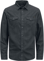 Jack & Jones - JJESHERIDAN SHIRT L/S NOOS - Denim shirt - Mannen - zwart