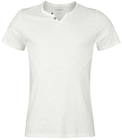 Jack & Jones - JJESPLIT NECK TEE SS NOOS - T-shirt - Mannen - wit