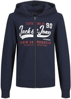 Jack & Jones - Logo Sweat Zip - Kinder vesten - Mannen - navy