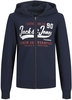 Jack & Jones - Logo Sweat Zip - Kinder vesten - Mannen - navy