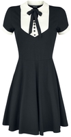 Jawbreaker - In A Mood Tie Neck Dress - Korte jurk - Vrouwen - zwart wit