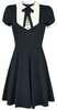 Jawbreaker - In A Mood Tie Neck Dress - Korte jurk - Vrouwen - zwart wit