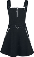 Jawbreaker - Love Me Right Dungeree Style Dress - Korte jurk - Vrouwen - zwart
