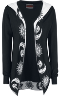 Jawbreaker - Moonstone Cardigan - Cardigan - Vrouwen - zwart wit