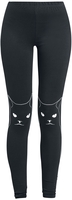 Jawbreaker - Salem Grumpy Kitty - Leggings - Vrouwen - zwart