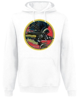 Judas Priest - Circle Vintage Distress - Trui met capuchon - Mannen - wit