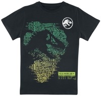 Jurassic Park - Kids - Jurassic World - Isla Nublar - T-shirt - Unisex - zwart