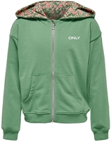 Kids ONLY - Zoe Life Zip Flower Hood - Kinder vesten - Vrouwen - groen
