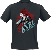Kingdom Hearts - Axel - T-shirt - Mannen - zwart
