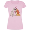 Lady and the Tramp - Puppy Love - T-shirt - Vrouwen - lichtroze