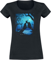 Lady and the Tramp - Silhouette Love - T-shirt - Vrouwen - zwart