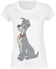 Lady and the Tramp - Strolch Vintage - T-shirt - Vrouwen - wit