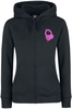 Lara Loft - - Vest met capuchon - Vrouwen - zwart