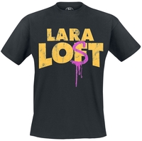 Lara Loft - Lara Lost - T-shirt - Mannen - zwart