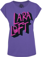 Lara Loft - Logo - T-shirt - Vrouwen - lila