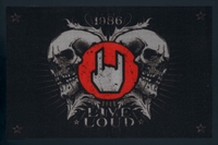 Large - Live Loud - Deurmat - Unisex - meerkleurig