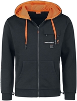 LEC - Break The Meta - Vest met capuchon - Mannen - zwart oranje