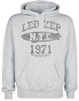 Led Zeppelin - LZ College - Trui met capuchon - Mannen - grijs