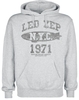 Led Zeppelin - LZ College - Trui met capuchon - Mannen - grijs