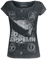 Led Zeppelin - Shook Me - T-shirt - Vrouwen - zwart grijs