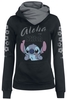 Lilo & Stitch - Aloha - Trui met capuchon - Vrouwen - zwart grijs