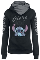 Lilo & Stitch - Aloha - Trui met capuchon - Vrouwen - zwart grijs
