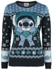 Lilo & Stitch - Christmas Stitch - Christmas jumper - Vrouwen - blauw groen