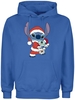 Lilo & Stitch - Christmas Stitch - Trui met capuchon - Mannen - blauw