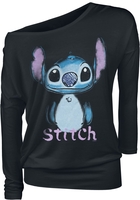 Lilo & Stitch - Graffiti - Shirt met lange mouwen - Vrouwen - zwart