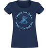 Lilo & Stitch - I have no idea - T-shirt - Vrouwen - blauw