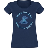 Lilo & Stitch - I have no idea - T-shirt - Vrouwen - blauw