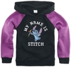 Lilo & Stitch - Kids - My Name Is Stitch - Trui met capuchon - Vrouwen - zwart lila