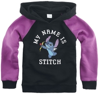 Lilo & Stitch - Kids - My Name Is Stitch - Trui met capuchon - Vrouwen - zwart lila