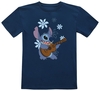Lilo & Stitch - Kids - Rainbow - T-shirt - Unisex - blauw
