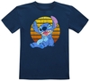Lilo & Stitch - Kids - Stitch - T-shirt - Unisex - blauw