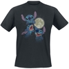 Lilo & Stitch - Moon - T-shirt - Mannen - zwart