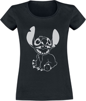 Lilo & Stitch - Negative Stitch - T-shirt - Vrouwen - zwart