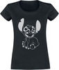 Lilo & Stitch - Negative Stitch - T-shirt - Vrouwen - zwart