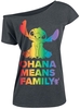 Lilo & Stitch - Ohana Pride - T-shirt - Vrouwen - grijs