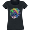Lilo & Stitch - Retro Rainbow - T-shirt - Vrouwen - zwart