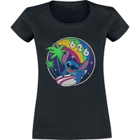 Lilo & Stitch - Retro Rainbow - T-shirt - Vrouwen - zwart