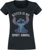 Lilo & Stitch - Spirit Animal - T-shirt - Vrouwen - zwart