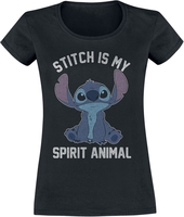 Lilo & Stitch - Spirit Animal - T-shirt - Vrouwen - zwart