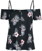 Lilo & Stitch - Stitch - Flowers - T-shirt - Vrouwen - multicolor