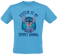 Lilo & Stitch - Stitch Is My Spirit Animal - T-shirt - Mannen - turquoise