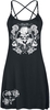 Looney Tunes - Día de los Muertos - Medium-lengte jurk - Vrouwen - zwart