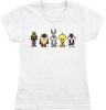 Looney Tunes - Kids - Pixel - T-shirt - Vrouwen - wit