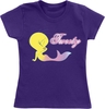 Looney Tunes - Kids - Tweety - Mermaid - T-shirt - Vrouwen - lila