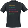 Magic: The Gathering - Land Stack - T-shirt - Mannen - zwart