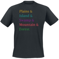 Magic: The Gathering - Land Stack - T-shirt - Mannen - zwart